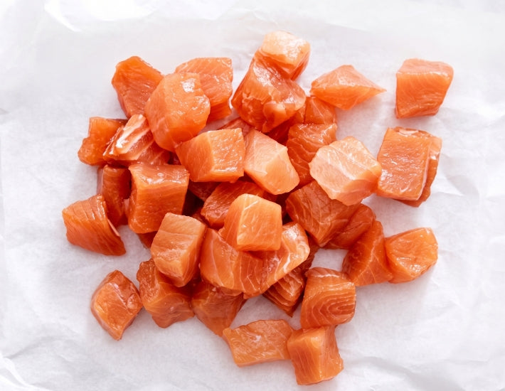 Poke Cut Salmon Sashimi