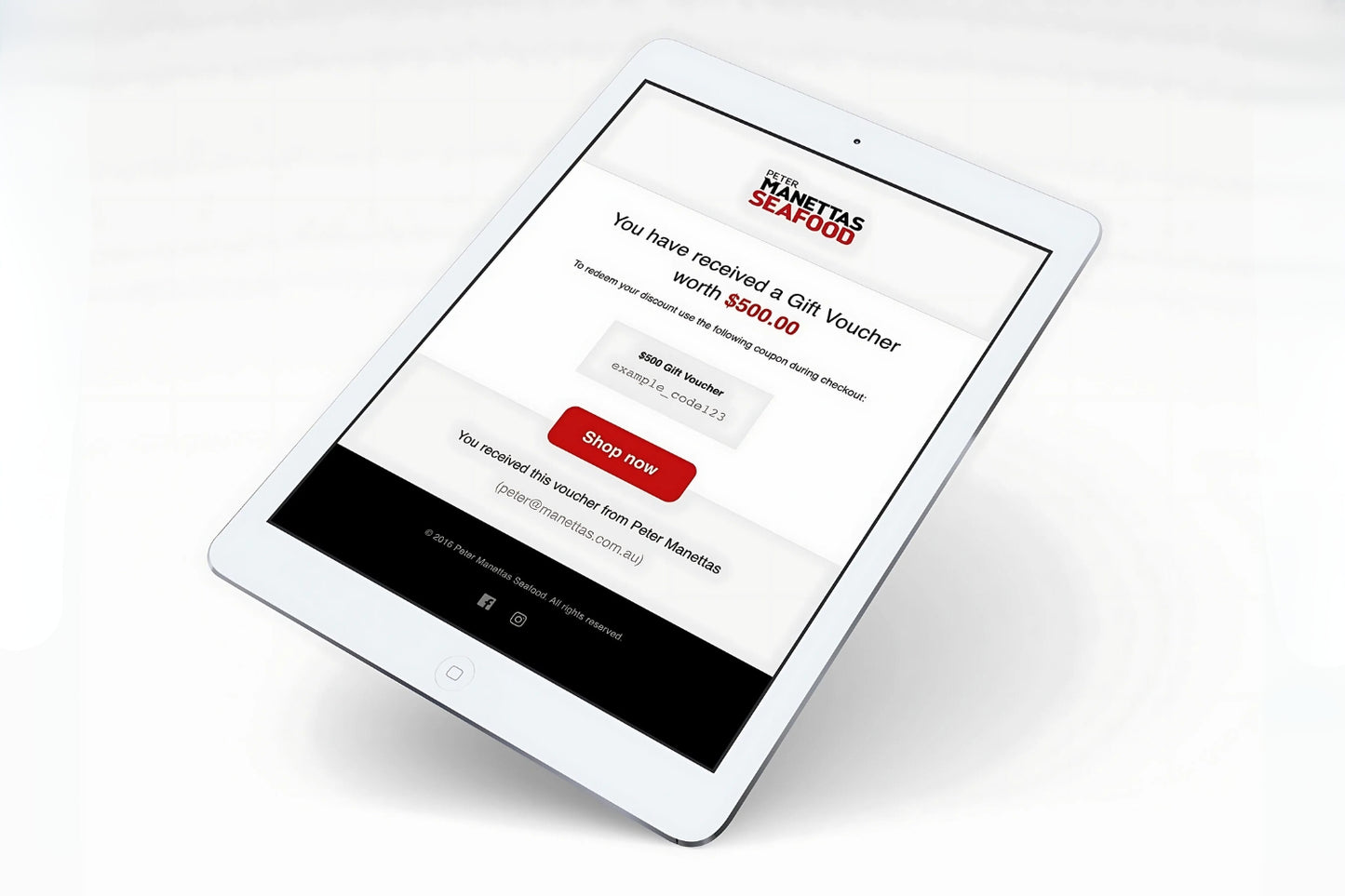 Manettas e-Gift Vouchers