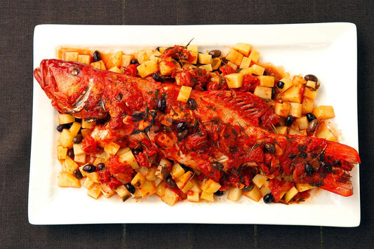 Baked Whole Coral Trout Recipe with Tomato