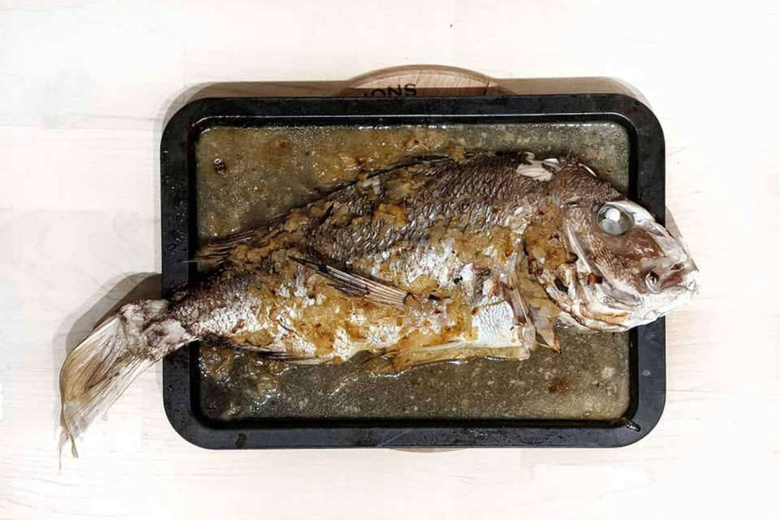 Baked Whole Snapper with Ginger