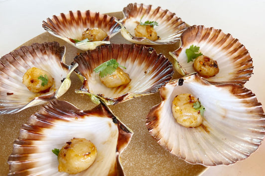Chilli & Garlic Butter Half Shell Scallops