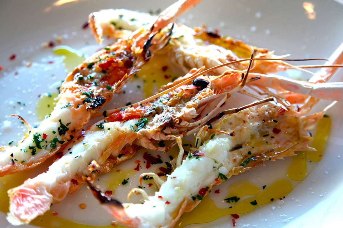 Grilled Scampi with Chilli, Herb & Garlic