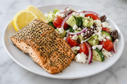 Lemon herb crusted salmon