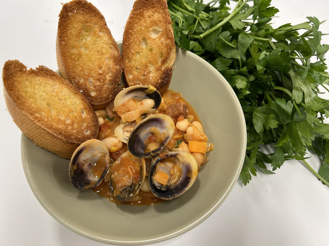 Littleneck Clam, Chorizo and Bean Stew