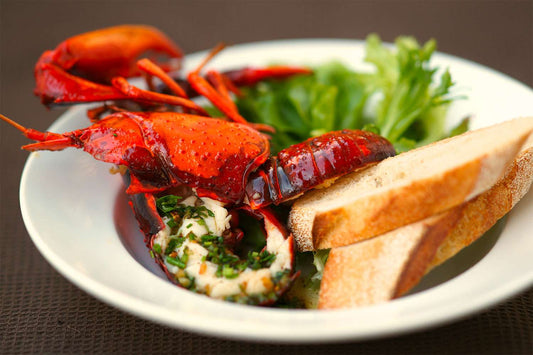 Barbecued Marron with Garlic & Herb Butter