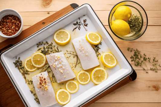 Oven-Baked Murray Cod with Lemon and Thyme