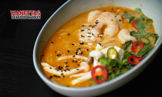 Quick Prawn and Mushroom Ramen