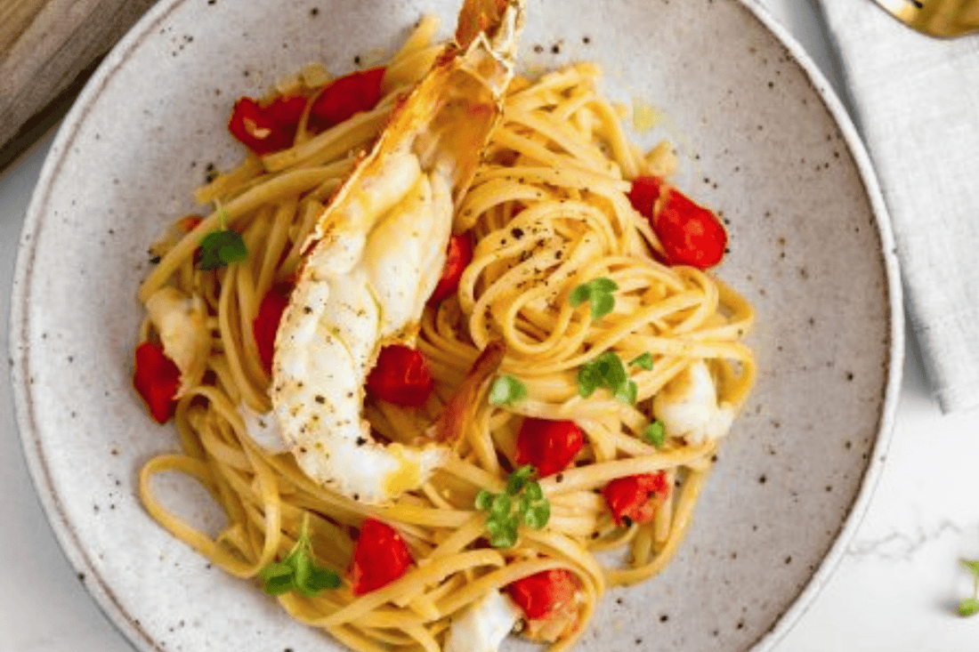 Roasted Moreton Bay Bugs with Linguine & Cherry Tomatoes