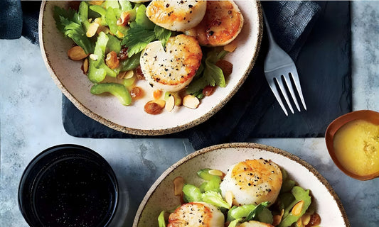 Seared Scallops with Celery Salad
