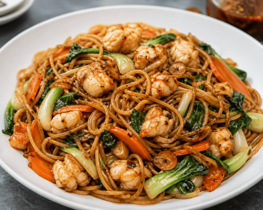XO Noodles with Slipper Lobster