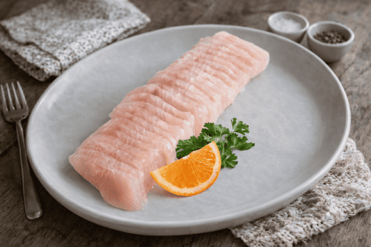 Orange & Mint Kingfish Sashimi