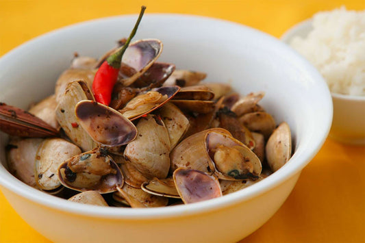 Pippies in Black Bean Sauce