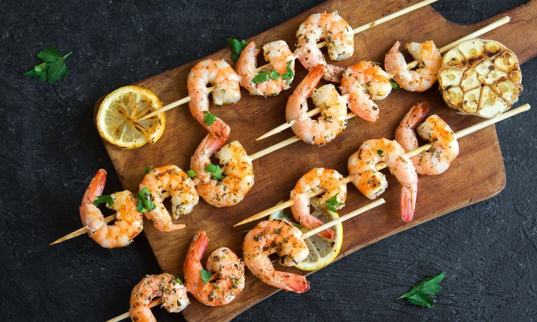 Lemon Garlic Grilled Prawn Cutlets