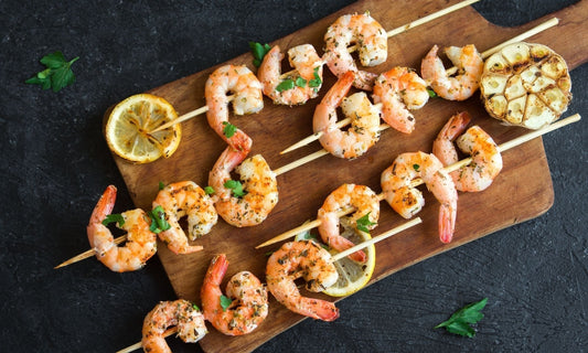 Lemon Garlic Grilled Prawn Cutlets