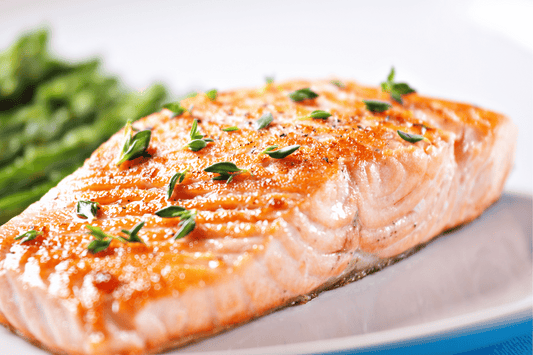 cooked salmon fillet