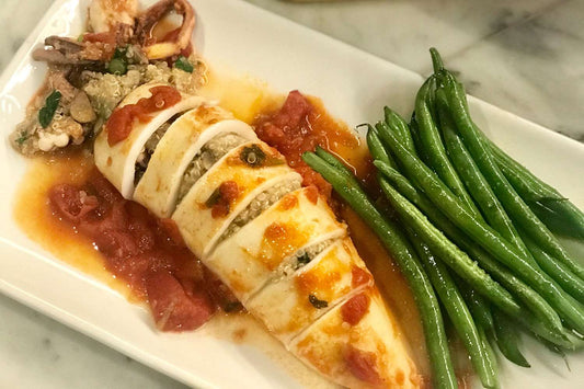 Mediterranean Stuffed Squid