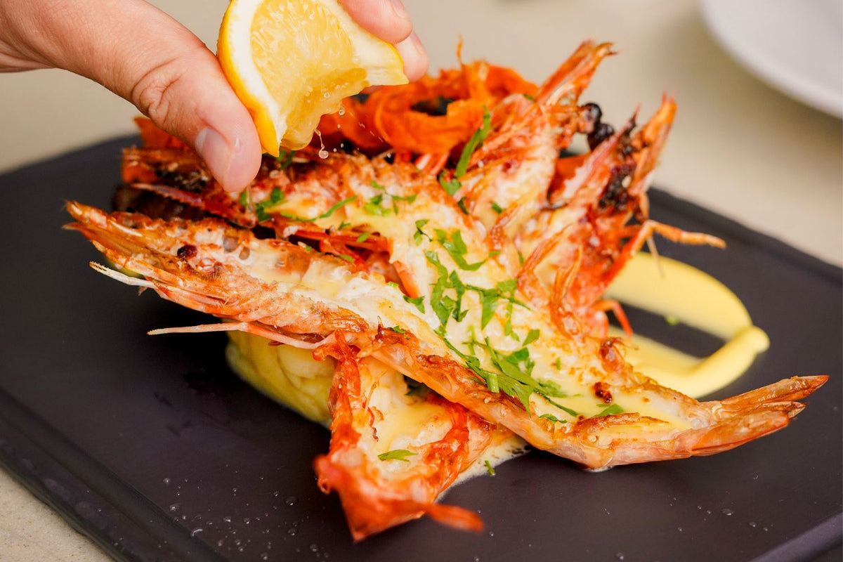 Giant Garlic Butter Prawns