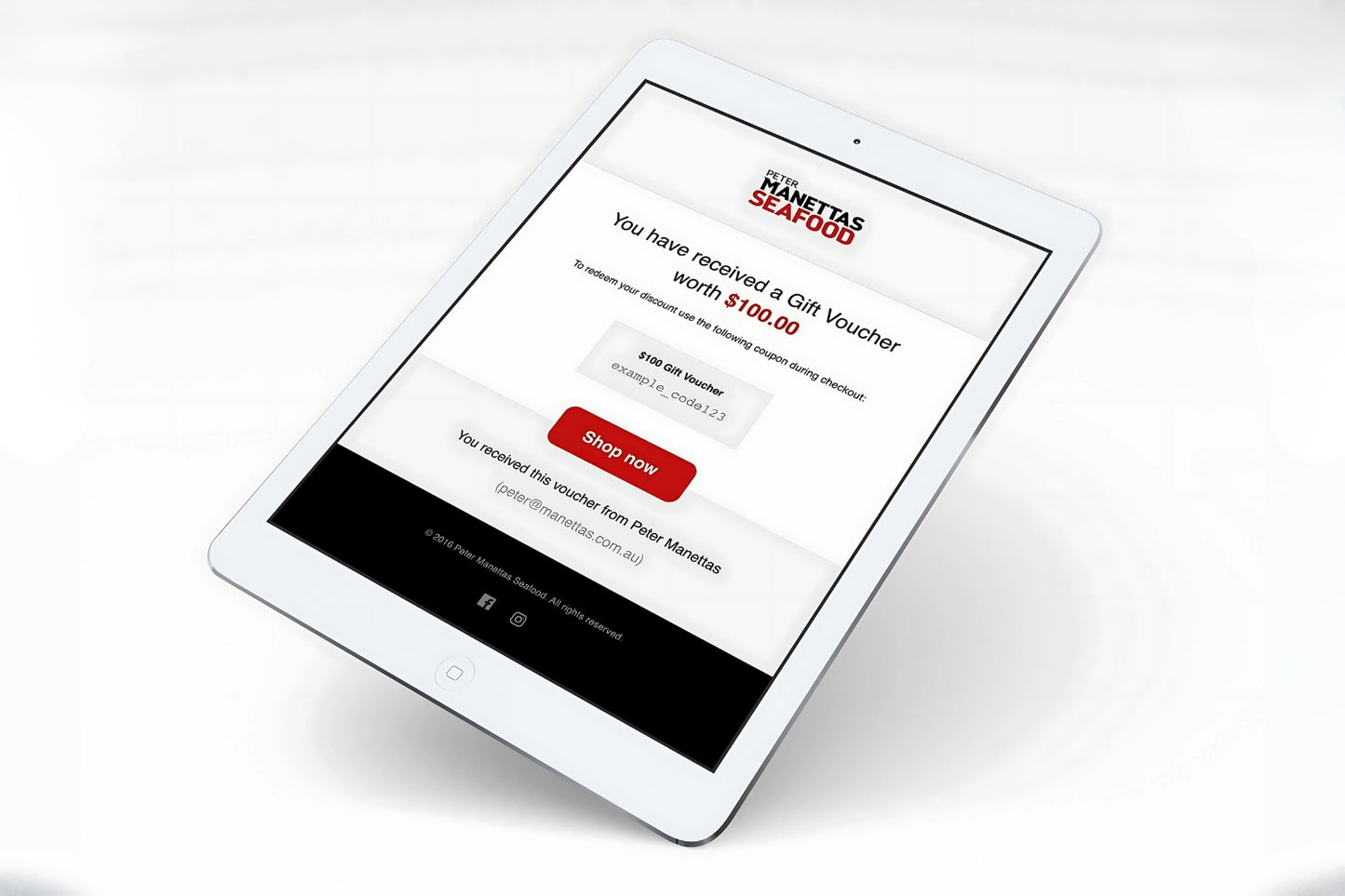 Manettas e-Gift Vouchers